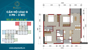 Căn hộ loại G (3PN - 3WC)